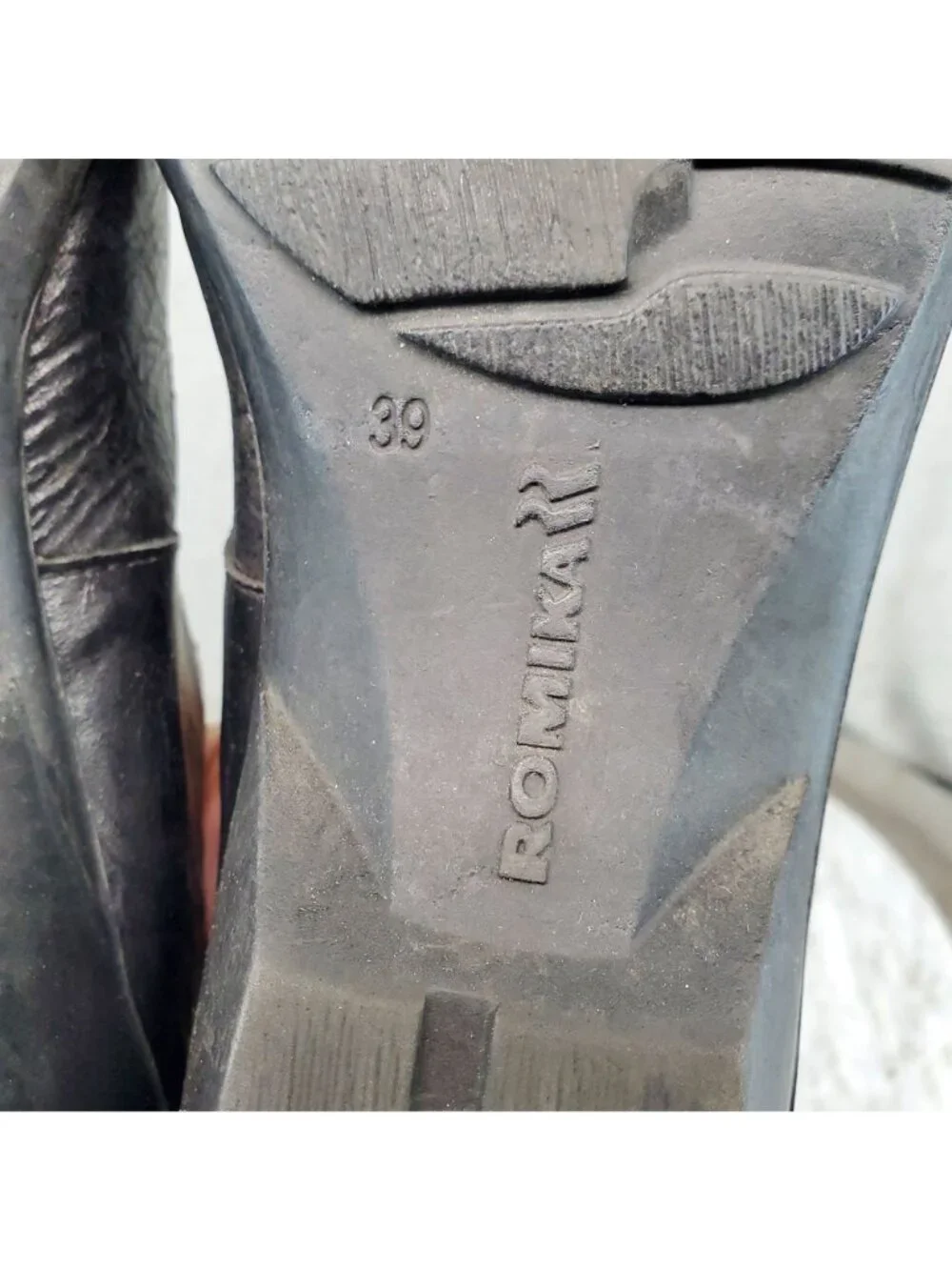 Romika Shoes Womens EU 39 US 8-8.5 Black Leather Citylight 87 Mary Jane *Read*